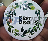 Customized wedding button badges