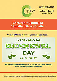 August Cover Page of Cognizance Journal
