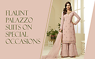 How to flaunt palazzo suits on special occasions?