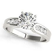 Single-Row Channel-Set Diamond Engagement Ring – My Bridal Ring
