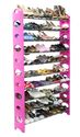Home Basics Shoe Rack Fit 50-Pair, Pink