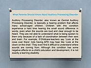 What Parents Should Know About Auditory Processing