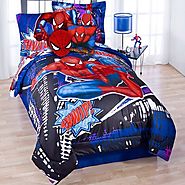 Marvel Ultimate Spiderman Twin Comforter & Sheet Bedding Set Spider-Man