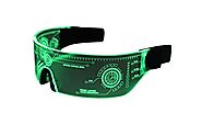 Cyberpunk LED Visor Glasses
