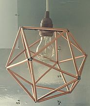 How to Make Copper Geometric Pendant Light Yourself