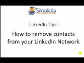 LinkedIn Tips: How to remove connections from your network - http:--www.simplicityadmins.com