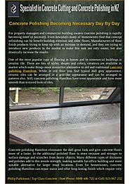 Why Concrete Polishing Becoming Necessary?