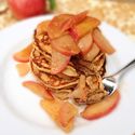Whole Grain Pancakes with Warm Apple Topping Recipe