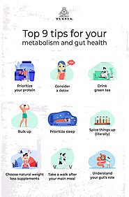 Top 9 tips for boost metabolism and gut health