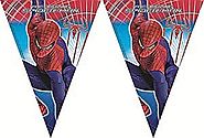 Spiderman Party Flag Banner