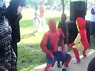 Spiderman & friends get loose at a Kids birthday party