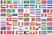 195 flat flag PSD icons