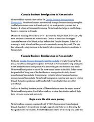 Canada Business Immigration in Nawanshahr | Nestabroad Immigration
