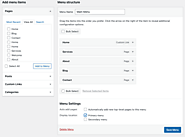 Appearance Menus Screen | WordPress.org