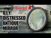 DIY Distressed Antique Mirror, MAN VS. PIN #4