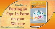 Putting An Opt In Form On Your Website - Doable 12