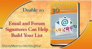 Email and Forum Signatures Can Help Build Your List - Doable 20
