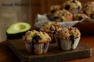 To Die For Avocado Blueberry Muffins