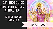 Lakshmi Mantra to Attract Money, Success, Good Luck & Business | Magical Blessings