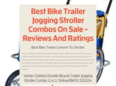 Best Bike Trailer Jogging Stroller Combos On Sale - Reviews And Ratings