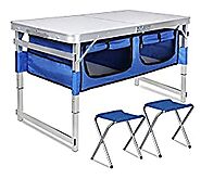 Best Folding camping table with storage organizer - outdoorgeardaily.com