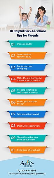 10 Helpful Back to School Tips for Parents- Ability School NJ