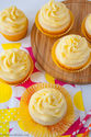 Tropical Mango Vanilla Cupcakes