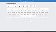 ♡ ♤ ♢ ♧ ♤ ♢ ♧ ♥ Card Symbols Copy and Paste