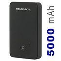 External Battery Pack and Charger for iPad®, iPhone®, iPod®, and other USB Mobile Devices (5000mAh) - Black - Monopri...
