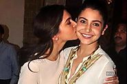 Deepika Padukone kissing Anushka Sharma