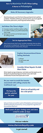 Infographics: Tips to Maximize Profit of a Philadelphia Home Sale