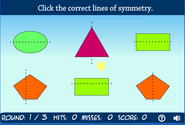 Lines of Symmetry - Geometry: Math Games