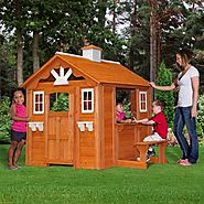 Backyard Discovery Summer Cottage Wooden Playhouse