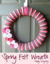 Simple Spring Felt Wreath - Simply Designing with Ashley