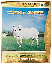Buy Patanjali Cows Ghee, 500ml at Rs. 260 from Amazon