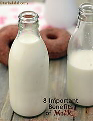 8 Important Health Benefits of Milk, Low Fat Milk. Buffalo Milk v/s Cows Milk