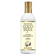 Buy Coco soul cold pressed natural virgin coconut oil 500ml online - Saffola