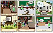 The story of a young writer storyboard by: montserratmejia