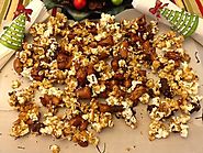 Caramel popcorn for the holidays