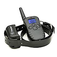 Petrainer 330 Yards Remote Training E-collar PET998DB Rechargeable and Waterproof Dog Training Collar for 1 dog with ...