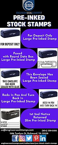Pre-Inked Stock Stamps