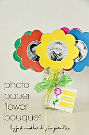 Photo Paper Flower Bouquet (with Printable)