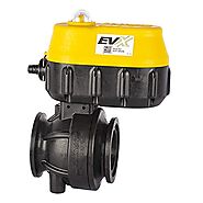 Banjo MEVX220 2 in. Electric Valve - Manifold Flange Connection IP68 Waterproof Rating Valve with 1 ½ Second On/Off T...