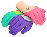 G & F 2030 Women garden gloves with Micro Foam Nitrile coating, texture grip, 3 pair pack