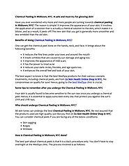 Chemical Peeling in Midtown, NYC- A safe and must-try for glowing skin! by Perfect Med Spa