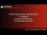 How to read and sign a task in DocRead for SharePoint
