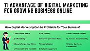 11 Advantage of Digital Marketing for Growing Business Online
