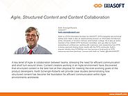 Agile, Structured Content and Content Collaboration