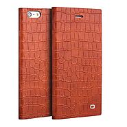 QIALINO Crocodile Pattern Leather Magnetic Flip Case for iPhone 6 - Qialino