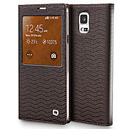 Qialino Waterwave Pattern Leather Case For Samsung Galaxy S5